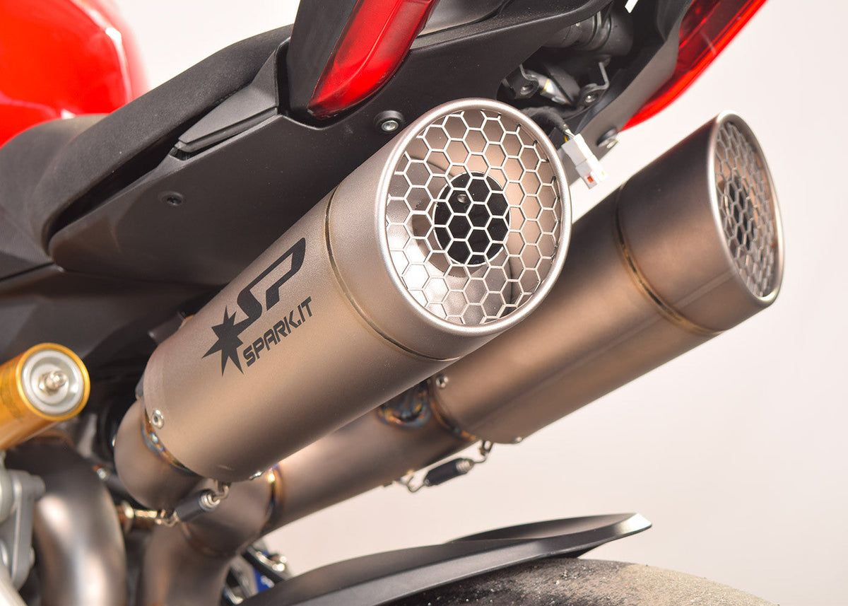 Spark Exhaust Komplettanlage Untersitz Grid-O Titanium Ducati Panigale 959 (16-19) GDU8832T