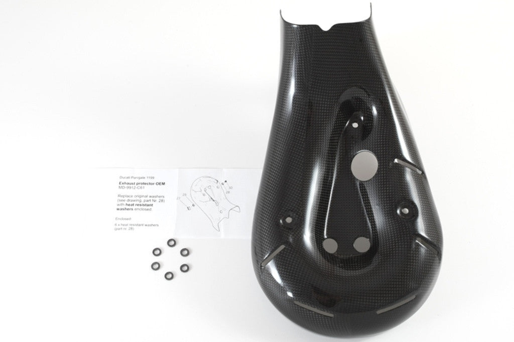 フルシックス製カーボンヒートシールドマニホールド デュカティ パニガーレ 1199/R/S (12-17) 