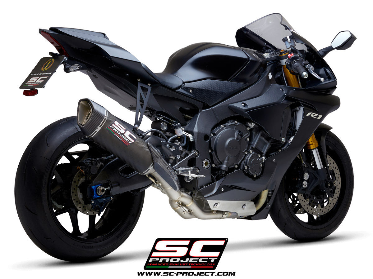 SC-Project スリップオン SC1-R + KAT交換パイプ Yamaha YZF-R1/M RN49 (17-19) 