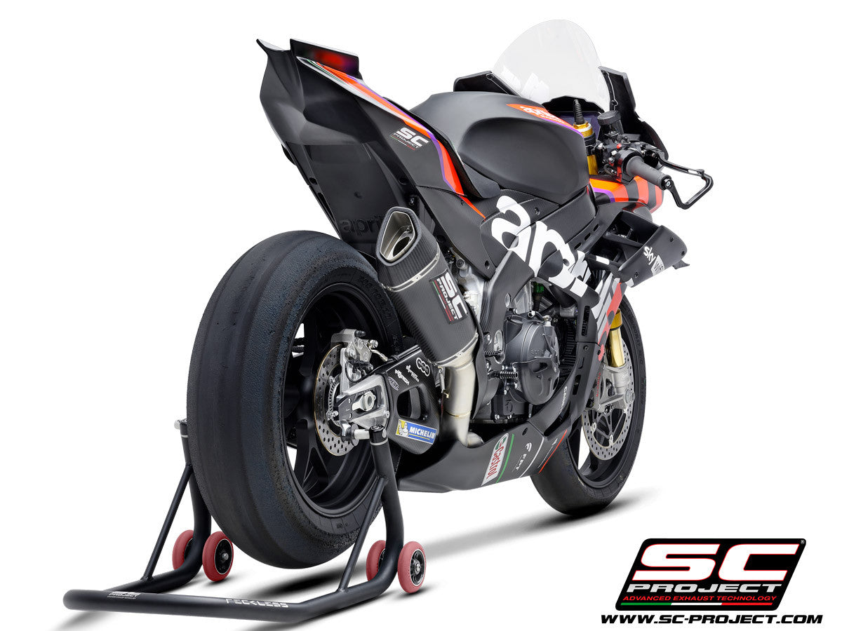 SC-Project Titan 完全排気システム SC1-R (250mm) Aprilia RSV4 1100 Factory (21-25) A27A-TC90C 