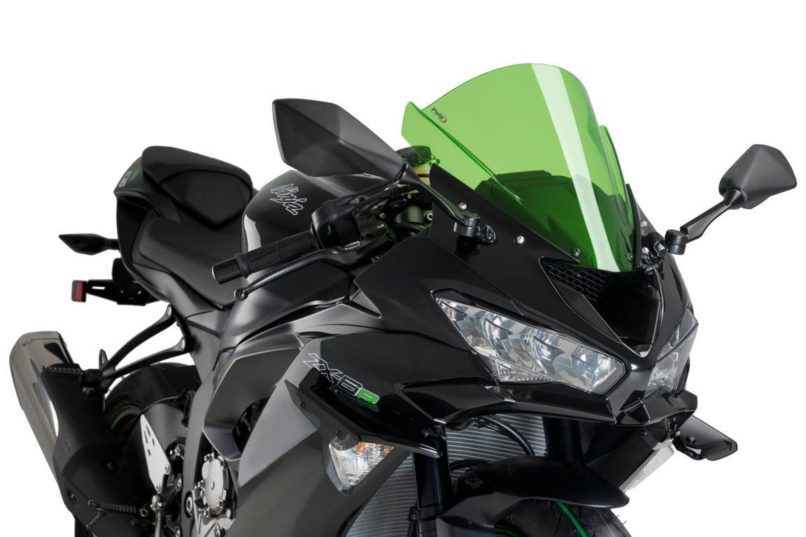 プイグウィングレットスポイラー ダウンフォース カワサキ ZX-6R 636 (18-23) 3176 