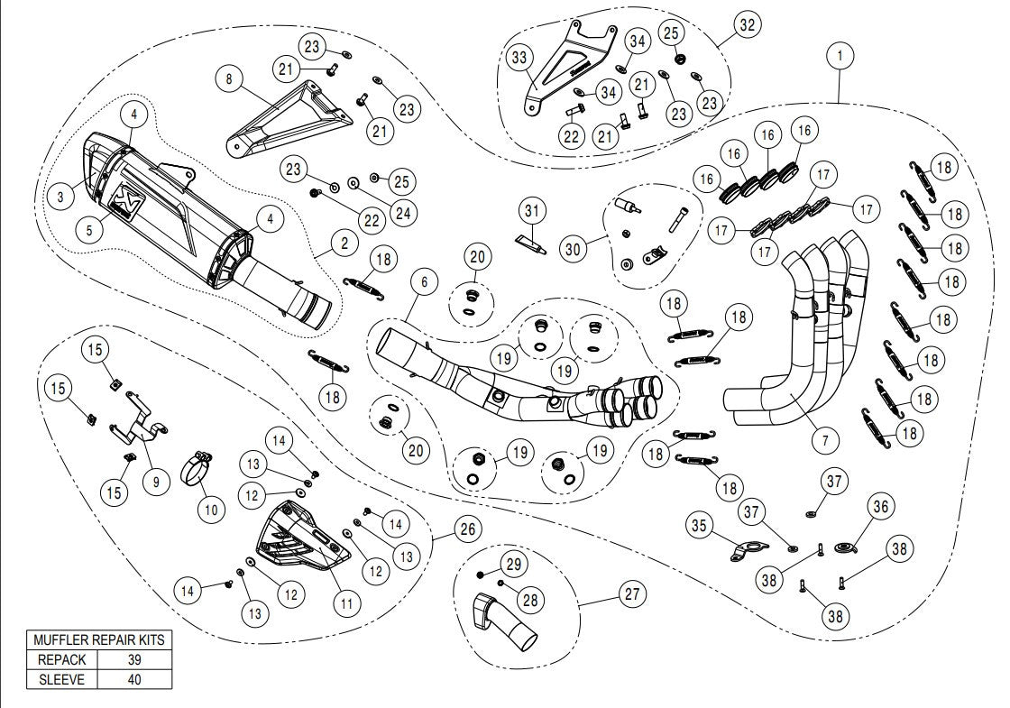 Akrapovic Evolution Line（チタニウム）BMW S1000RR K67（19-26）S-B10E10-APL 