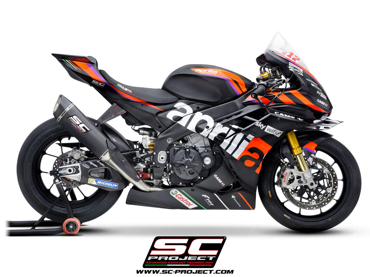SC-Project Titan Komplettanlage SC1-R (350mm) Aprilia RSV4 1100 Factory (21-25) A27A-TC93C