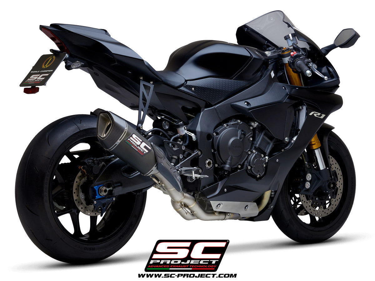 SC-Project スリップオン SC1-R + KAT交換パイプ Yamaha YZF-R1/M RN49 (17-19) 