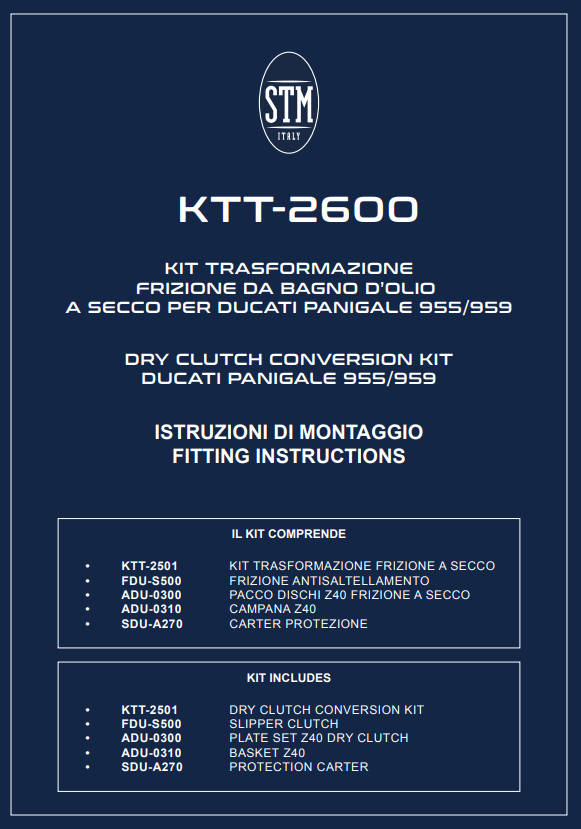 STM EVO GP ドライクラッチ Ducati Panigale V2 955 (20-24) KTT-2600 