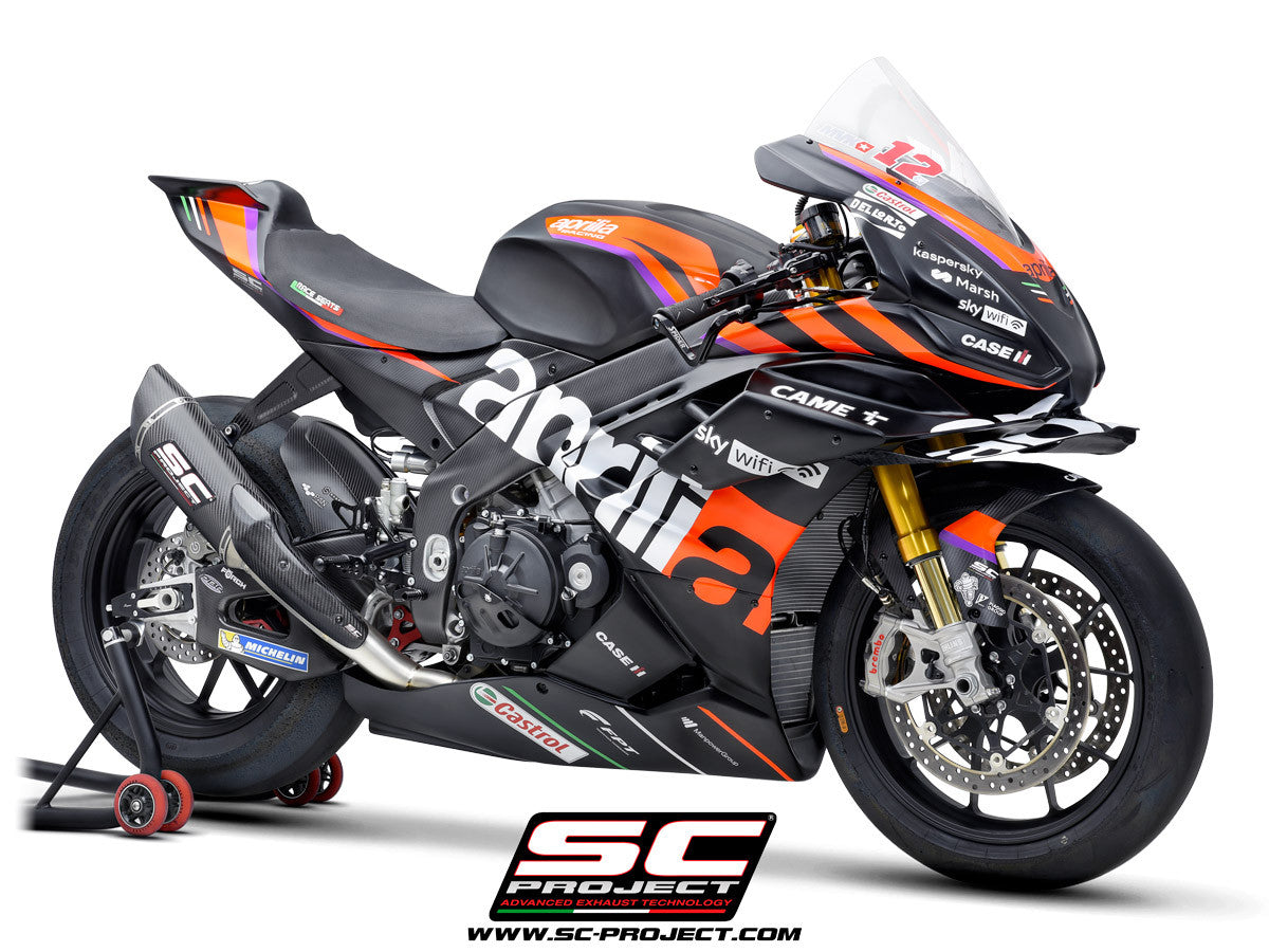 SC-Project Titan 完全排気システム SC1-R (250mm) Aprilia RSV4 1100 Factory (21-25) A27A-TC90C 