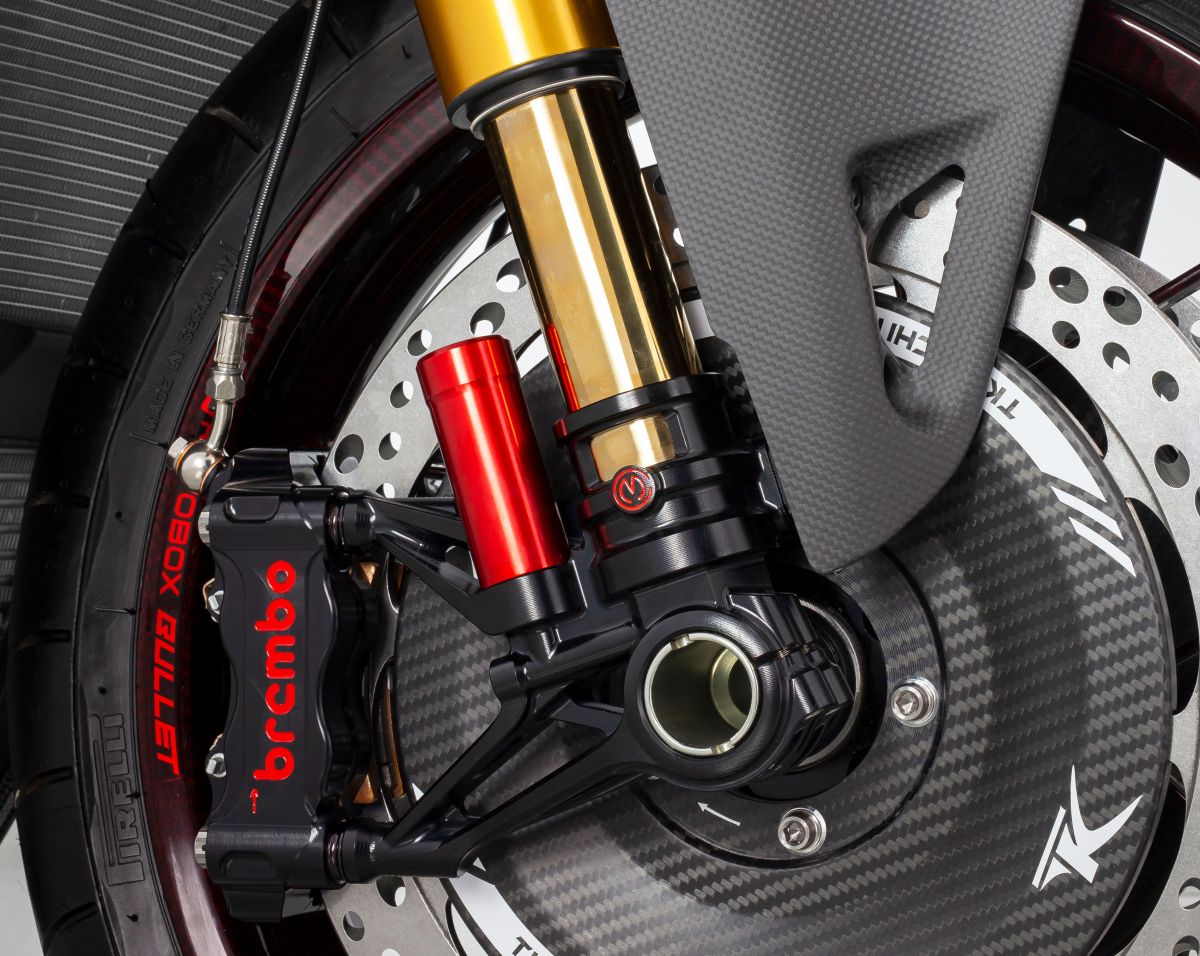 CNCフォークフットセット100mm「GPスタイル」Motocorse Ducati Panigale V4/S/R (18-24) 