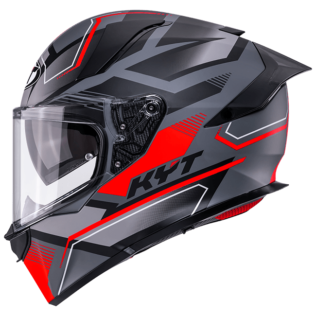 KYT R2R Helm Parsec Matt Grau / Rot Y6R20023