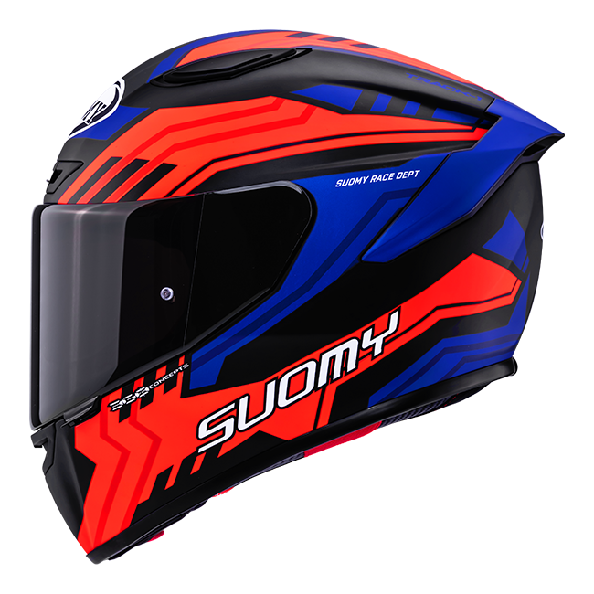Suomy Track-1 Helm Framework Matt Schwarz/Rot/Blau K6T10024