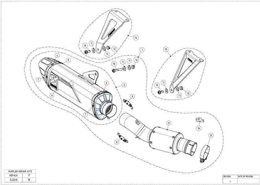 アクラポビッチ スリップオンライン トラックデイ（チタン）ホンダ CBR1000RR-R SC82（24-26） S-H10SO28-APLT/TD 