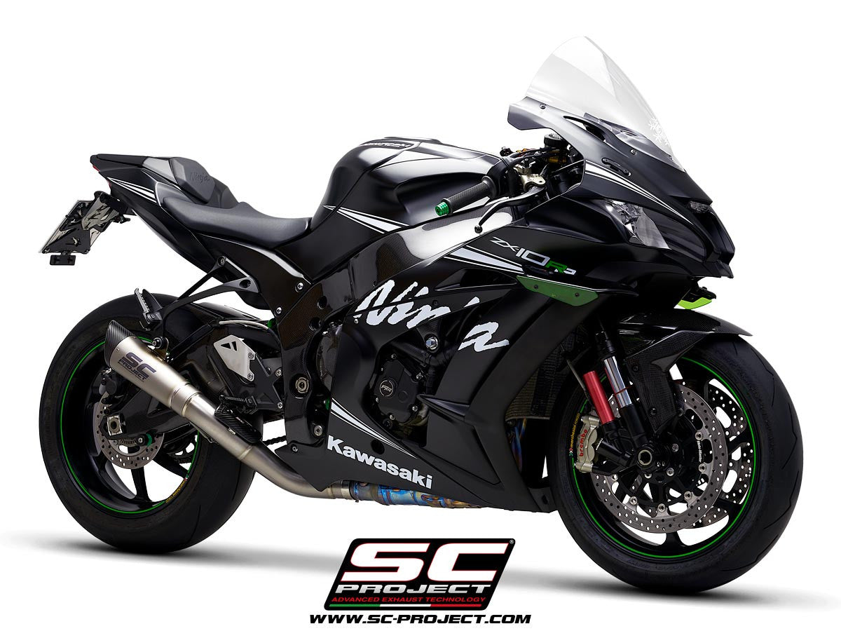 SC-Project スリップオン S1 + KAT交換パイプ Kawasaki ZX-10 R/RR (16-20) K22A-DET41T 