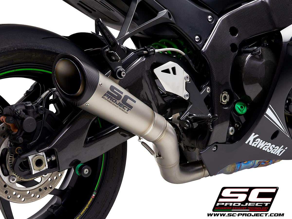 SC-Project スリップオン S1 + KAT交換パイプ Kawasaki ZX-10 R/RR (16-20) K22A-DET41T 