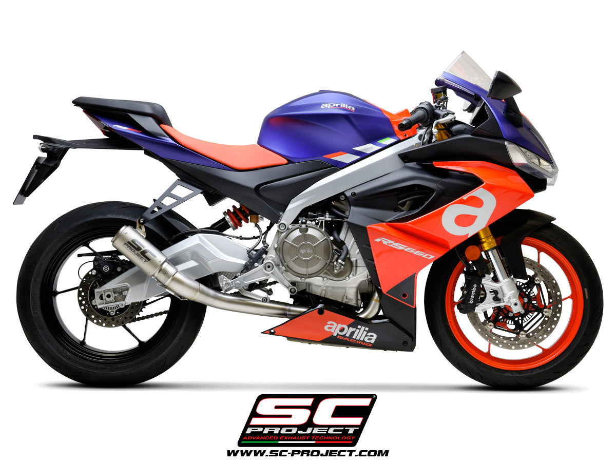 SC-Project Titan 完全排気システム 2-1 CR-T Aprilia RS 660 (20-25) A23A-TC36 