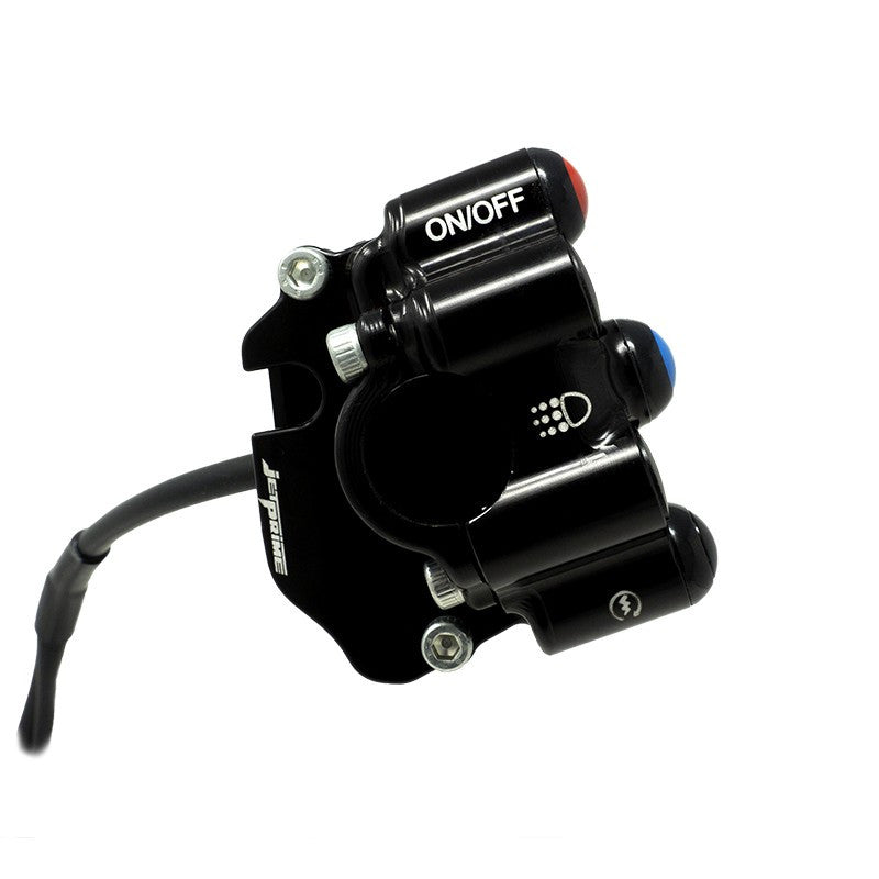 ホンダ CBR 1000 RR SC77 (17-19) 用 JetPrime のガスグリップハウジングとハンドルスイッチ JP ACC 017 