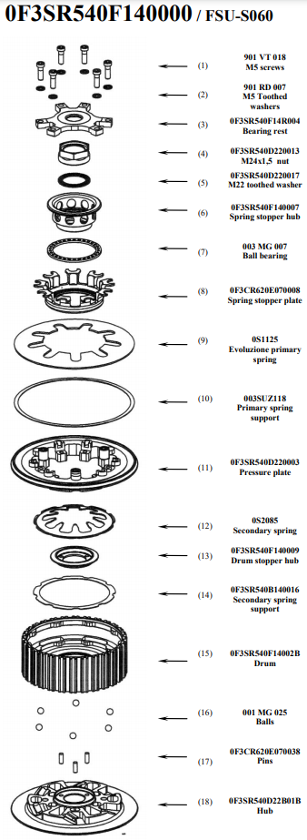 STM アンチホッピングクラッチ スズキ GSX-R 600/750 (06-14) FSU-S060 