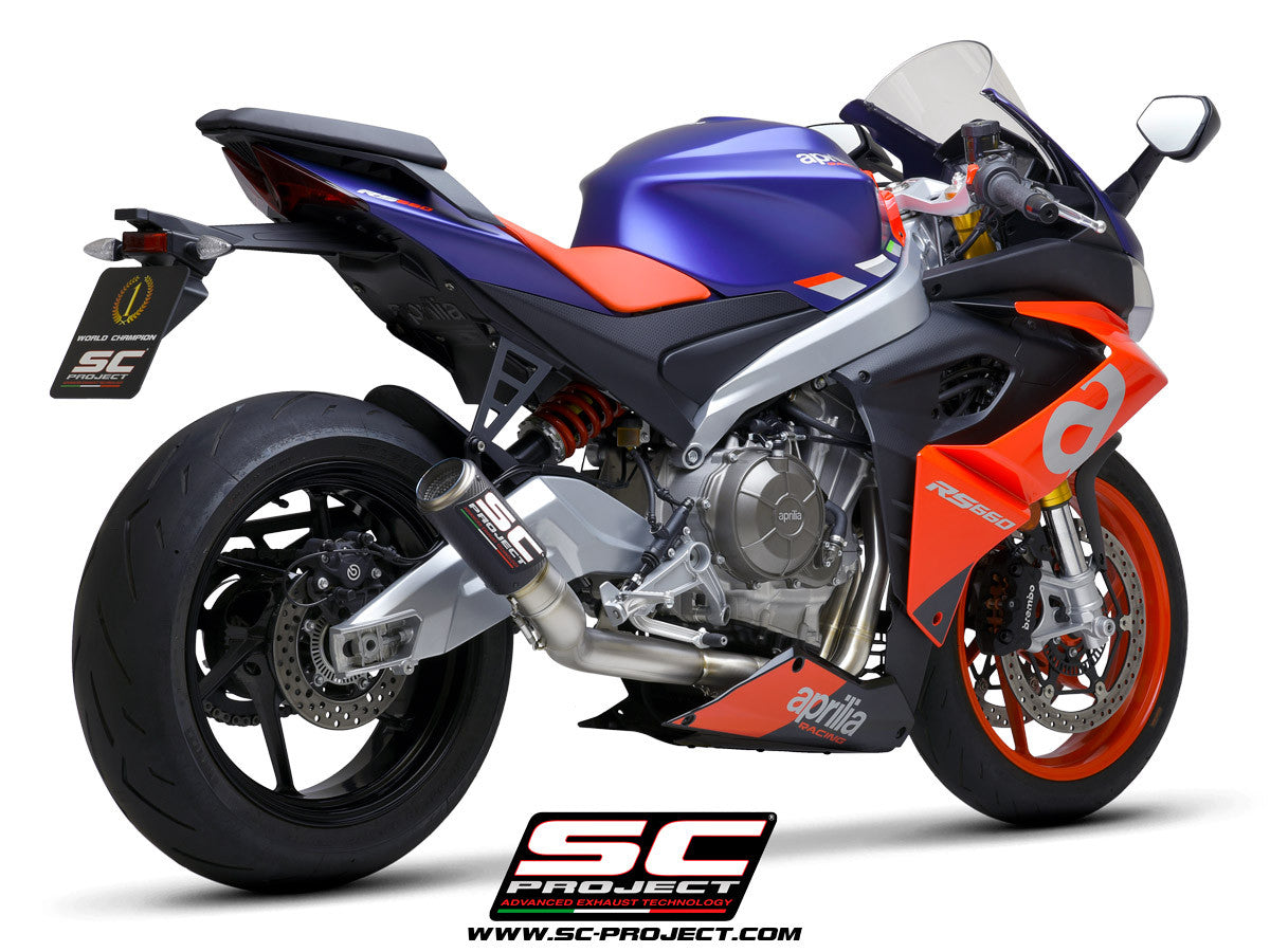 SC-Project Titan 完全排気システム 2-1 CR-T Aprilia RS 660 (20-25) A23A-TC36 