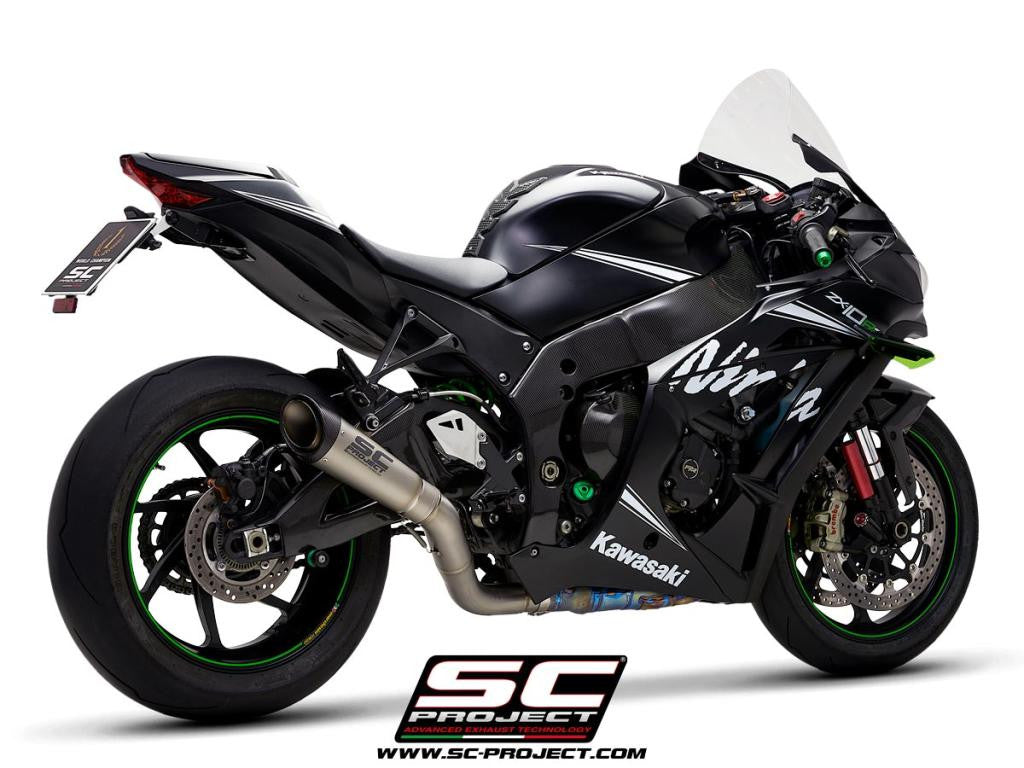 SC-Project スリップオン S1 + KAT交換パイプ Kawasaki ZX-10 R/RR (16-20) K22A-DET41T 
