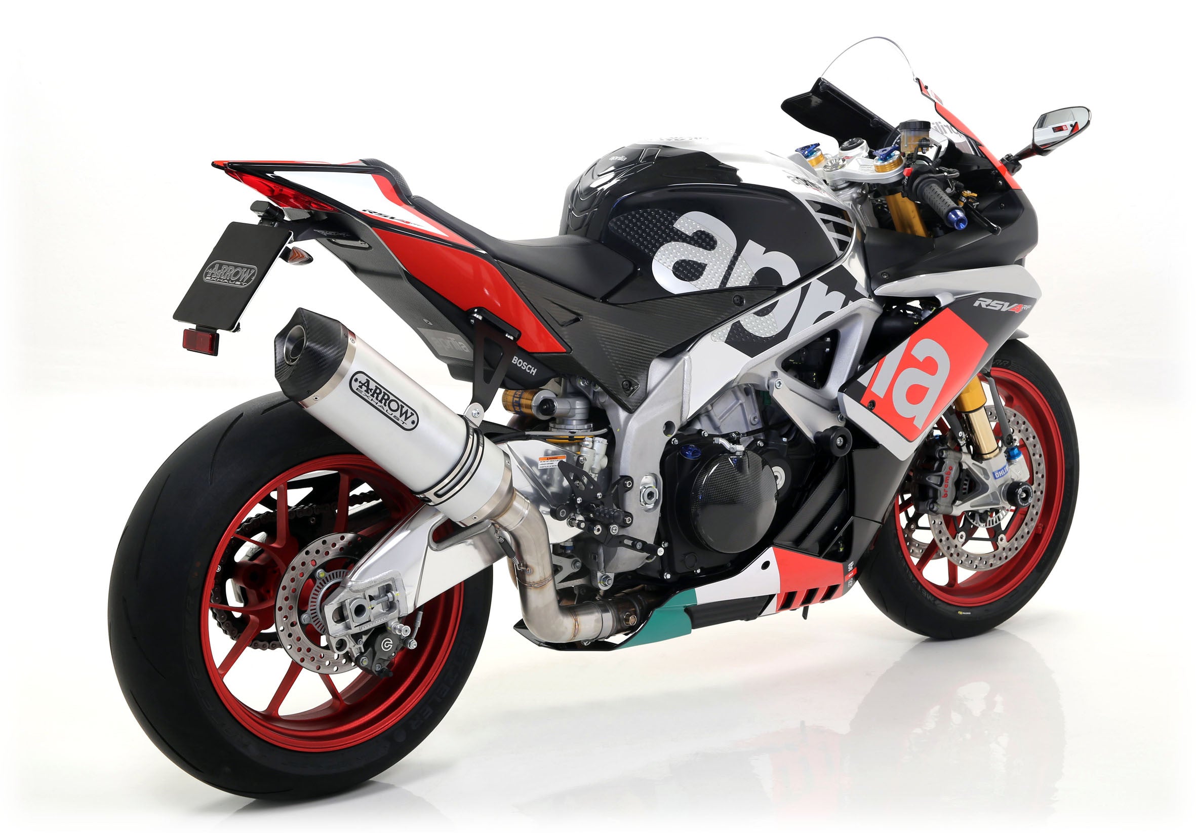アロー スリップオン レーステック アルミニウム アプリリア RSV4/RR/RF (15-16) 71744AK 
