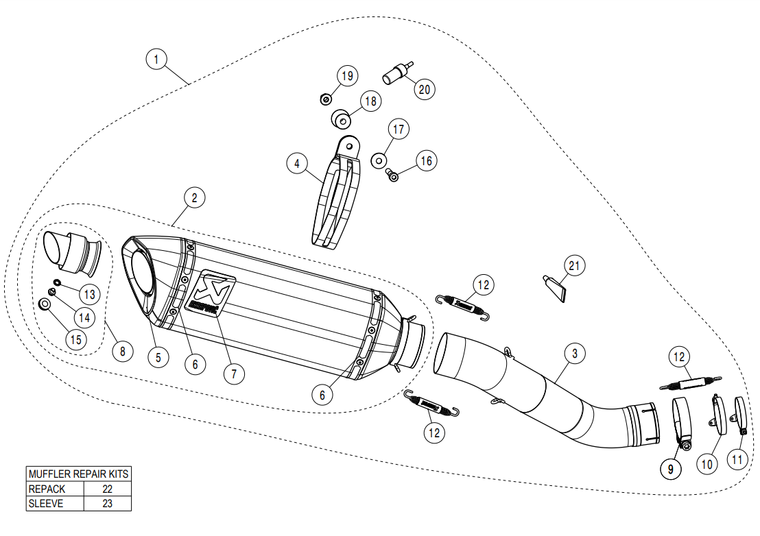 Akrapovic スリップオン ライン（カーボン）アプリリア RSV4／RR／1100 ファクトリー（21-26）S-A10SO13-RC 